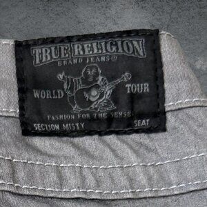 True Religion Brand Jeans Skinny Women's Grey Low Rise Size 29